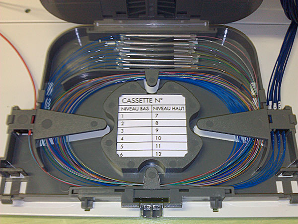 Fibre optique Nîmes | NRAZO | Cassette lovage ferme optique