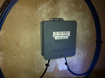 Fibre optique Montpellier | Boîtier Free pied immeuble